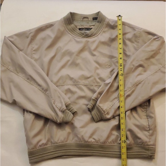 Vintage 90s Members Only Windbreaker Jacket Pullover Mens XL Beige - Old School - Picture 5 of 9